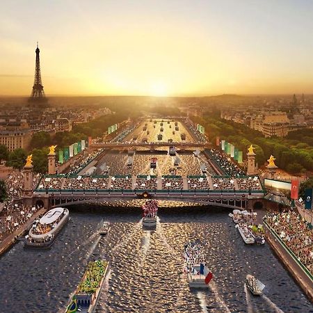 Grand Appt Proche Paris Parking Apartment โอแบวีลีเย ภายนอก รูปภาพ